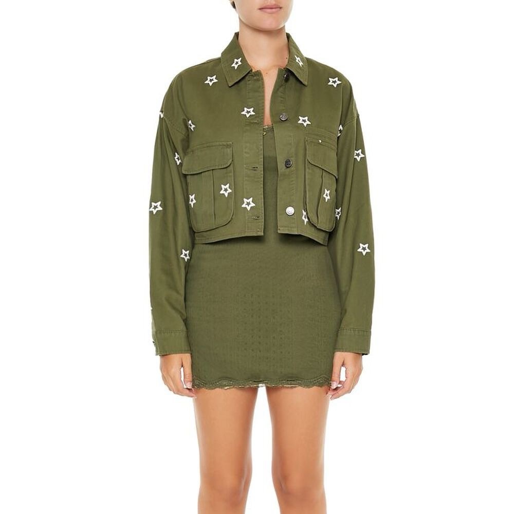 Star cropped shacket/ jacket BRAND NEW